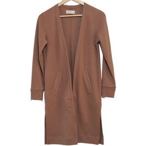 Abercrombie & Fitch Tan Open-Front Cardigan